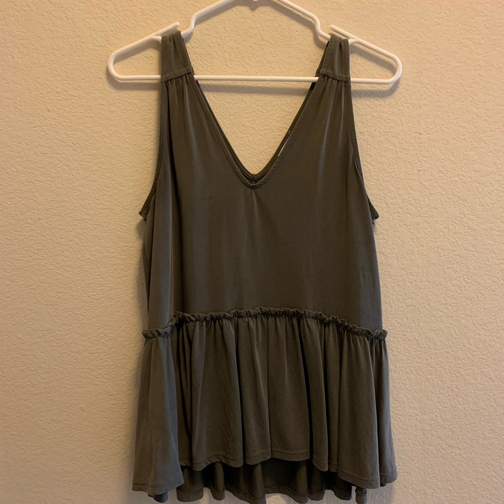 Peplum tank top